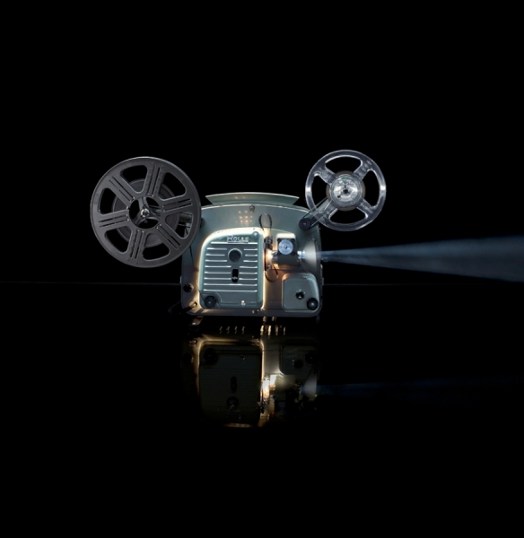 Photograph Joel Devlin Projector on One Eyeland